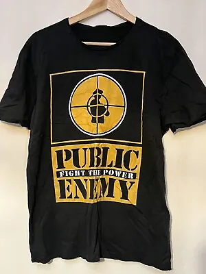 Buy Amplified Black T Shirt Public Enemy Fight The Power Large New With Tag • 18.99£