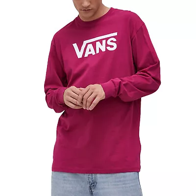 Buy Vans Mens Classic Long Sleeve Crew Neck Casual T-Shirt Top Tee • 27.95£