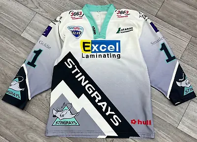Buy Hull Stingrays Ice Hockey Shirt Jersey Burgess #11 Size L • 70.87£