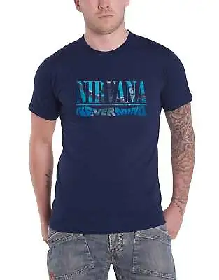Buy Nirvana T Shirt Nevermind Band Logo New Official Unisex Navy Blue • 18.95£