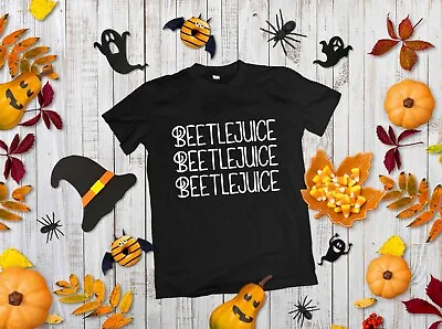Buy Beetlejuice Halloween T-Shirt - Film Spooky Funny Tee  • 9.99£