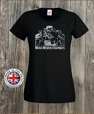 Buy Fallout T Shirt Brotherhood Of Steel Mech Black T Shirt,unisex+ladies Fitted • 13.99£