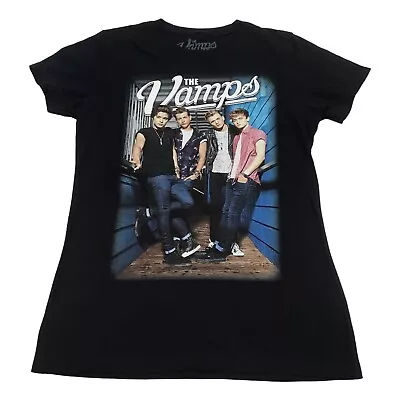 Buy The Vamps Concert Graphic T Shirt Black With Group Photo Size M 100% Cotton NEW • 9.46£