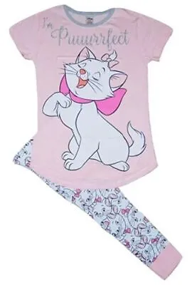 Buy Disney Ladies Pyjama Set Pjs Aristocats Puuurrfect  Cartoon Character Size 8-22 • 13.45£