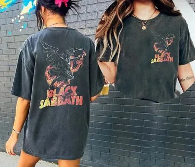 Buy 2 Sides Black Sabbath Band T-Shirt,Ozzy Osbourne, Black Sabbath Music World Tour • 27£