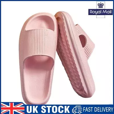 Buy Cool Slippers Anti-Slip Home Couples Slippers Elastic For Walking (Pink 42-43) • 8.99£