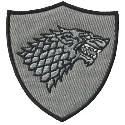 Buy Game Of Thrones Stark Sigil Embroidered Iron On Patch SALE! • 1.85£