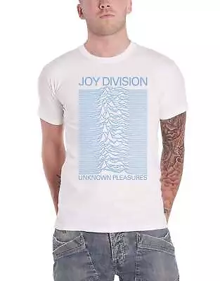 Buy Joy Division Unknown Pleasures Blue On White T Shirt • 16.95£