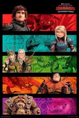 Buy Impact Merch. Poster: How To Train Your Dragon 3 - Panels 610mm X 915mm #232 • 2.05£
