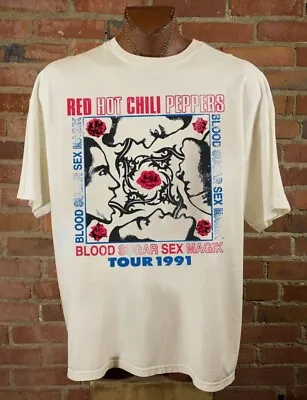 Buy Red Hot Chili Peppers 90’s Vintage Style  T-Shirt,gift For Fan Rock Band 2024 • 38.30£