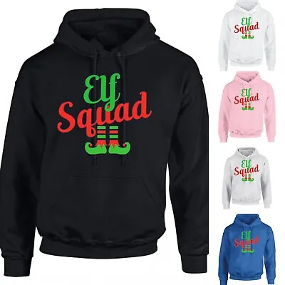 Buy ELF SQUAD Santa Christmas Xmas Gift Jumper Boy Girl Kid's Adult Pullover Hoodie • 17.99£