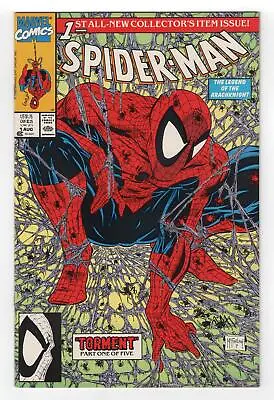 Buy 1990 Spider-man #1 Classic Todd Mcfarlane Green Cover Direct Key High Grade • 38.60£