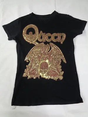 Buy Queen T-shirt Black Gold Brown Design Ladies Women Black Mercury May Taylor • 9.99£