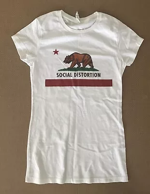 Buy Women's Vintage Social Distortion T Shirt Tee Size Small (Junior) • 16.09£