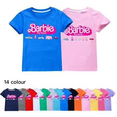 Buy Grils Princess Barbie The Moive T-Shirts Casual Short Sleeve T-Shirt Tops Gifts • 8.99£