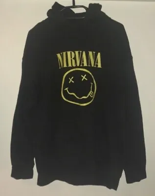 Buy Nirvana Hoodie Grunge Rock Band Merch Jumper Size Large Kurt Cobain Dave Grohl • 15.20£