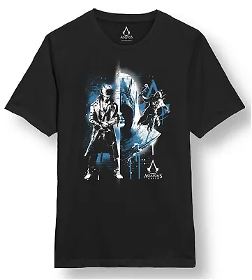 Buy Assassin's Creed Legacy Jacob Frye & Connor Kenway Graffiti Black T-shirt • 14.99£