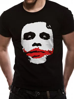 Buy Batman The Dark Knight Joker Big Face Black T-Shirt Official DC Comics Ledger Sm • 11.95£