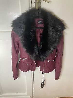 Buy Excellent Condition: B. You Ladies Burgundy Jacket (Size 10) • 15£