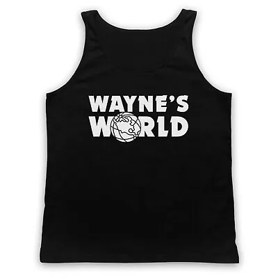 Buy Wayne's World Logo Unofficial Rock Music Film Garth Adults Vest Tank Top • 18.99£