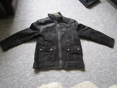 Buy Lakeland  Men's Leather Jacket Size 44 Dark Brown  Distressed Effect • 69£