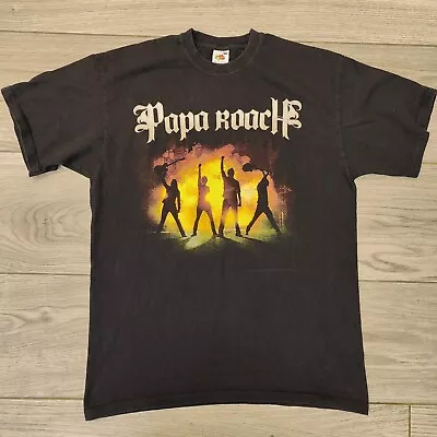 Buy Papa Roach 2010 World Tour T-shirt Black Size L Large Annihilation Roach Time • 24.99£