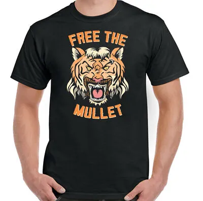 Buy JOE EXOTIC T-SHIRT, Free The Mullet, Tiger King, Mens Funny Tee Top Tiger Zoo • 10.99£