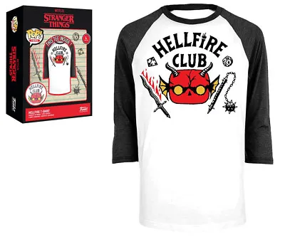 Buy Netflix Stranger Things Hellfire Club T-Shirt Size Large Funko Pop Tees New • 7.15£