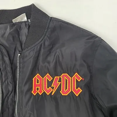Buy Forever 21 ACDC 1980 Tour Bomber Jacket World Tour 1981 Top Coat Womens Small • 22.76£