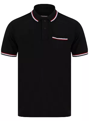 Buy New Adults Premium Chest Pocket Casual Wear Tipped Polo T-Shirts Sizes M To XXL • 8.99£