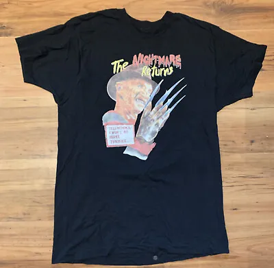 Buy Vintage Freddy Krueger T Shirt Nightmare On Elm Street IRON ON, Size L • 49.99£