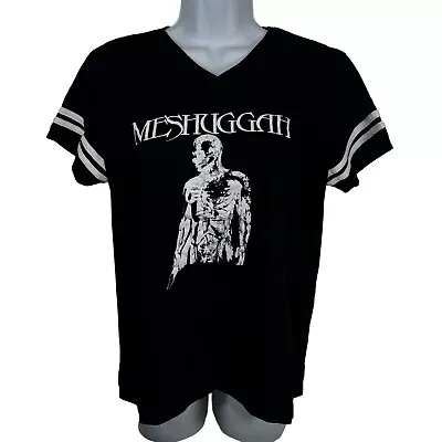 Buy Meshuggah Band Black & White T-Shirt Tee Top Women's Progressive Metal Thrash L • 18.90£