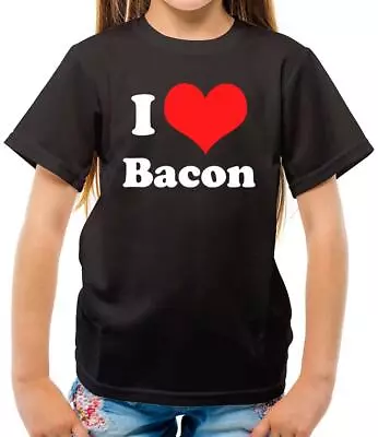 Buy I Love Bacon - Kids T-Shirt - Food - Breakfast - Funny - Hungry - Meat • 11.95£