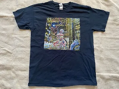 Buy Vintage 2019 Release Iron Maiden Somewhere In Time Lp Gig Concert T-shirt. Large • 10£