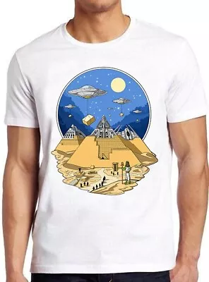 Buy Aliens Bulding Egyptian Pyramids Meme Funny Movie Funny Gift Tee T Shirt M1026 • 6.35£