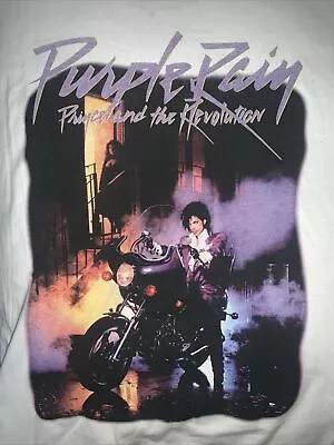 Buy PRINCE AND THE REVOLUTION PURPLE RAIN White Official T-Shirt *NEW* Size Small • 8.99£