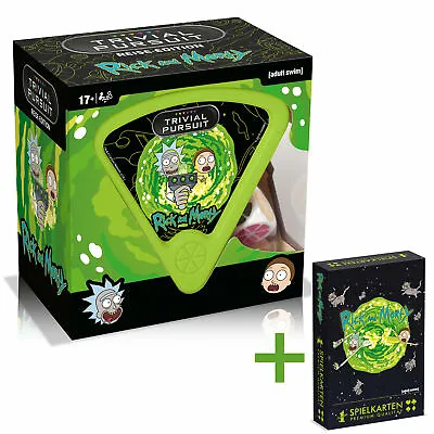 Buy Trivial Pursuit Rick And Morty Knowledge Game Quiz Counseling Game German + Playing Cards • 30.37£