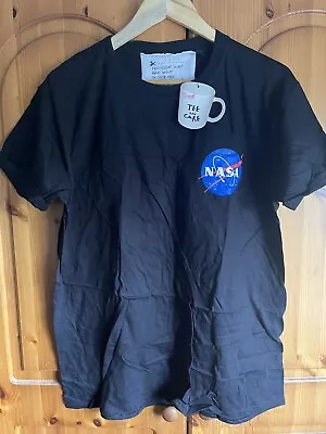 Buy Brand New Topshop Tee And Cake Black NASA T-shirt Size Medium  • 18£