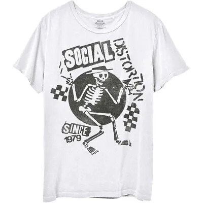 Buy SOCIAL DISTORTION - Unisex T- Shirt - Speakeasy Checkerboard - White Cotton  • 16.99£