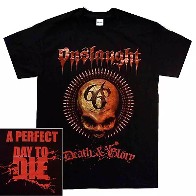Buy Onslaught Death & Glory Shirt S-XXL Thrash Metal Tshirt Official Band T-shirt • 19.48£