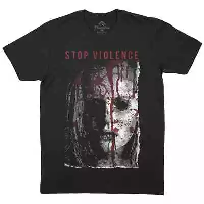 Buy Stop Violence Mens T-Shirt Horror Activists Woman End Blood Splatter E135 • 13.99£