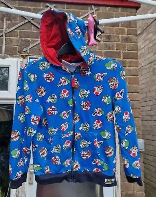 Buy Super Mario Brothers Character Nintendo Full Zip Hoodie Jumper Sweater Jacket  • 10.95£