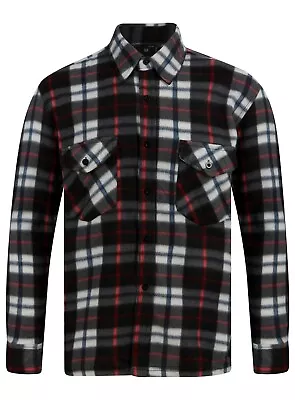 Buy Mens Fleece Shirt Lumberjack Work Coat Jacket Check Thermal Winter Warm NEW  • 9.95£