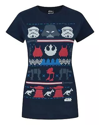 Buy Star Wars Blue Short Sleeved T-Shirt (Womens) • 14.99£
