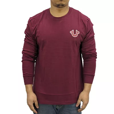 Buy True Religion 107704 Mens Long Sleeve T Shirt Buddha Crew Neck Cotton Tee XS-3XL • 24.99£