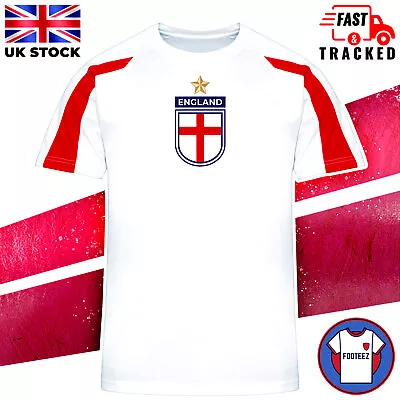 Buy Adults England Football T-Shirt Sport Top Cup Game 2022 World Euro Team Tshirt • 15.95£