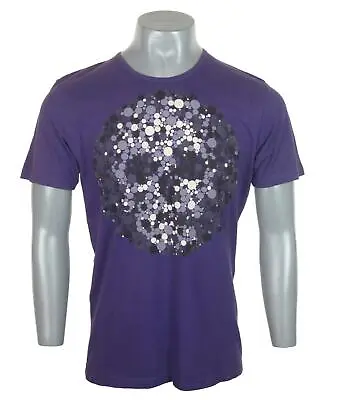 Buy New Authentic Mens Criminal T Shirt Scanty Skull Large Purple Amethyst Crew Neck • 14.99£