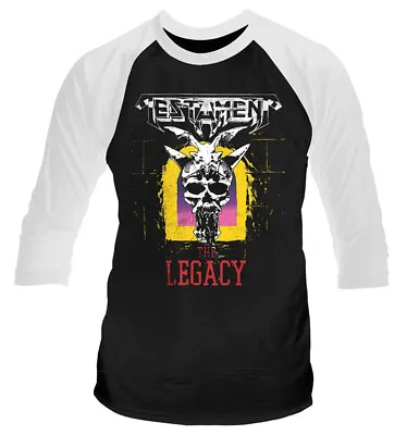 Buy Testament The Legacy 3/4 Length Sleeve Raglan Baseball Shirt NEW • 19.79£