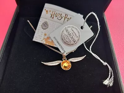 Buy Harry Potter Golden Snitch Necklace With Swarovski Crystal  • 28£