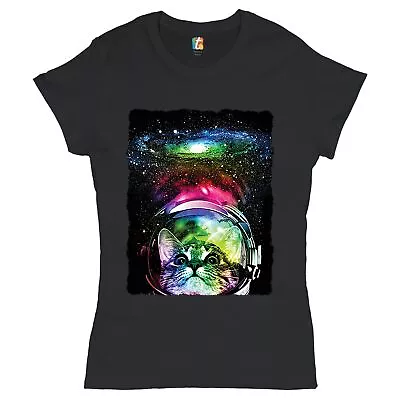 Buy Astronaut Cat T-Shirt Space Kitty Women's Tee • 24.52£
